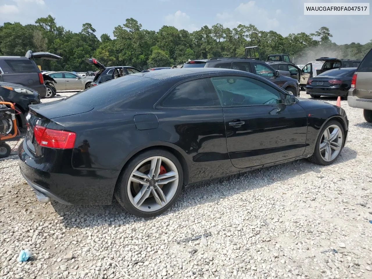 2015 Audi S5 Premium Plus VIN: WAUCGAFR0FA047517 Lot: 61339784