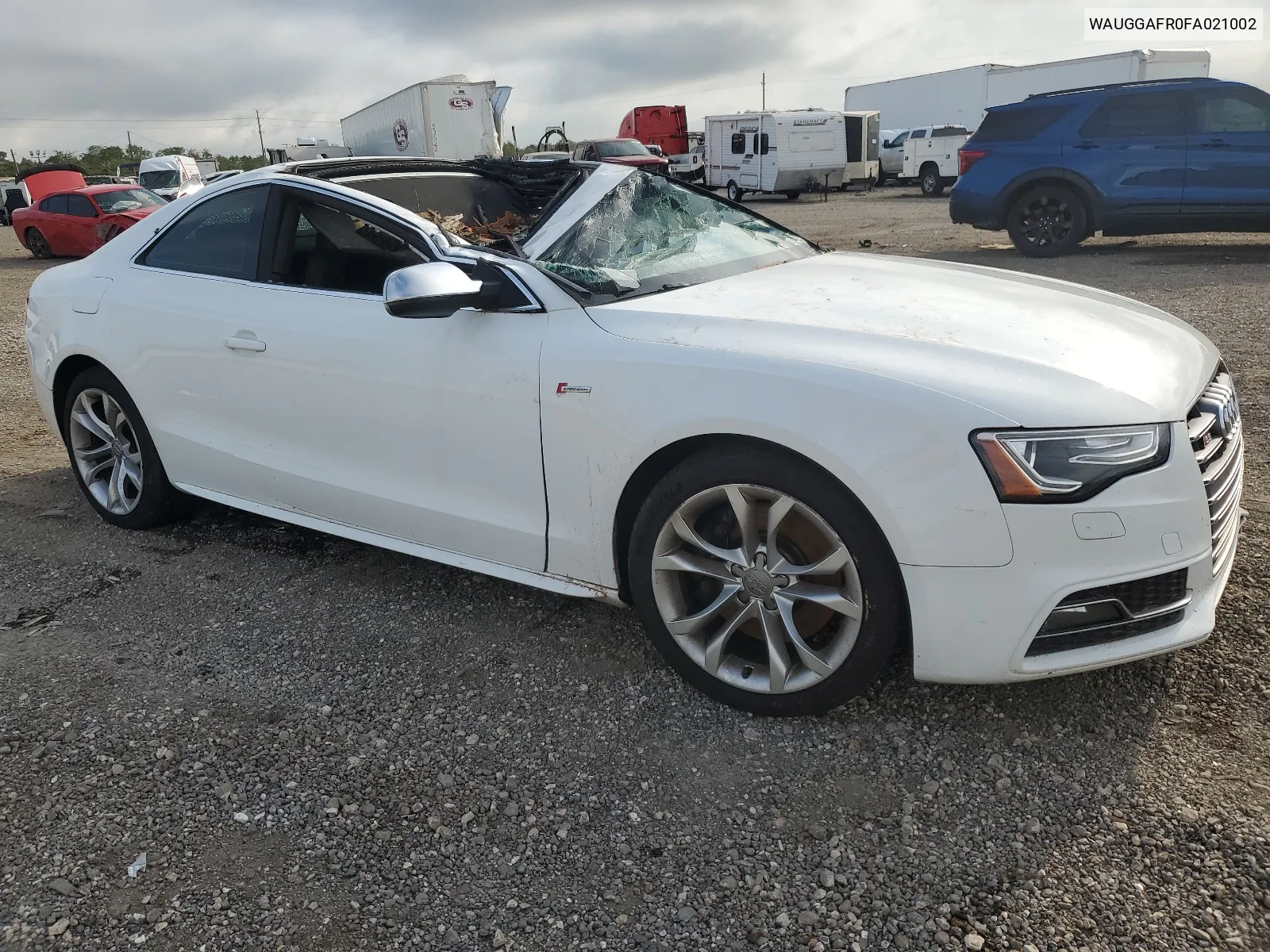 2015 Audi S5 Premium Plus VIN: WAUGGAFR0FA021002 Lot: 63308144