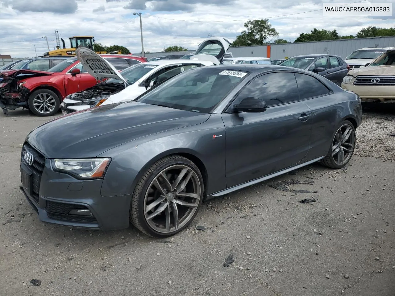 WAUC4AFR5GA015883 2016 Audi S5 Premium Plus