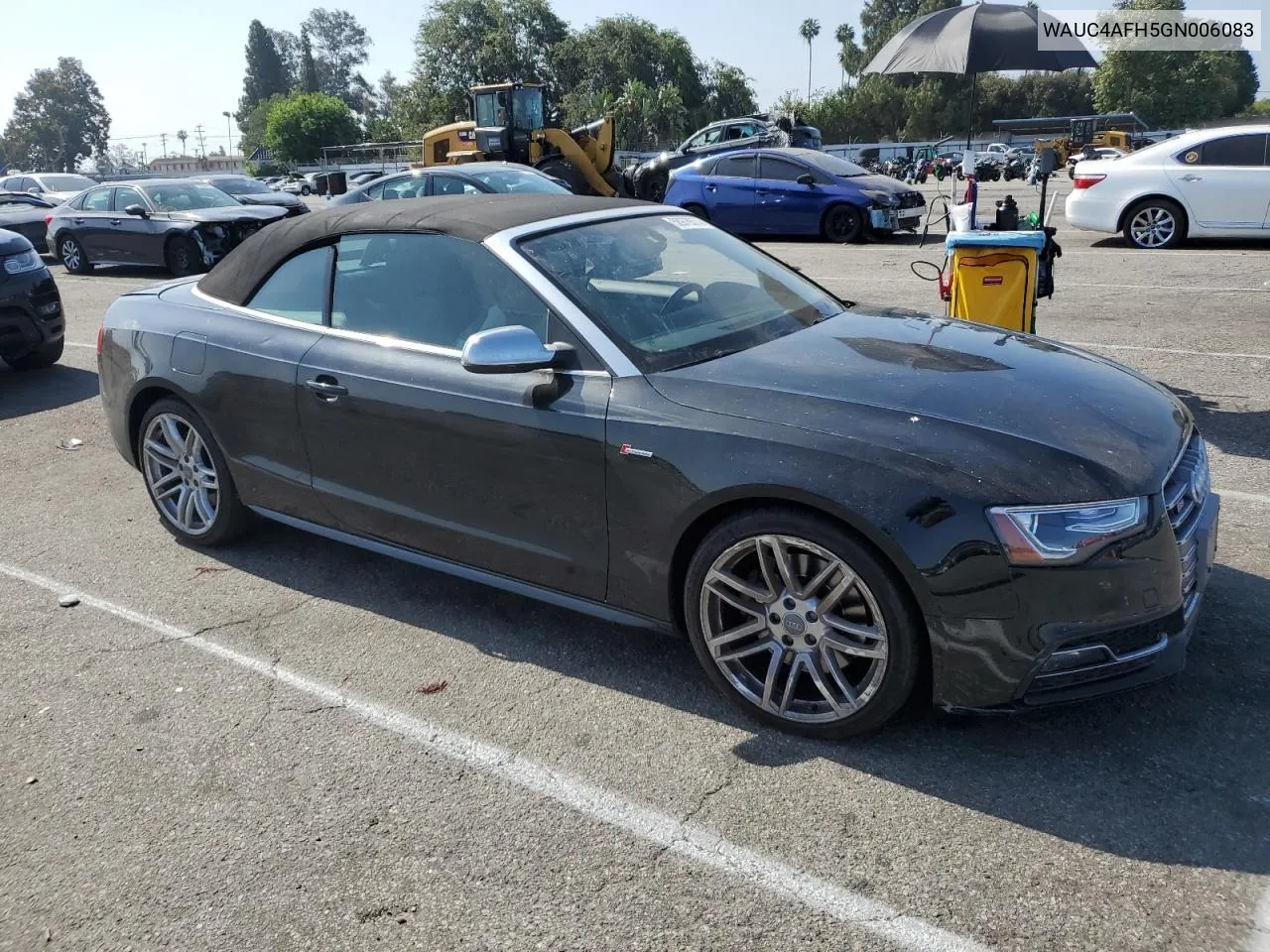 2016 Audi S5 Premium Plus VIN: WAUC4AFH5GN006083 Lot: 58979374