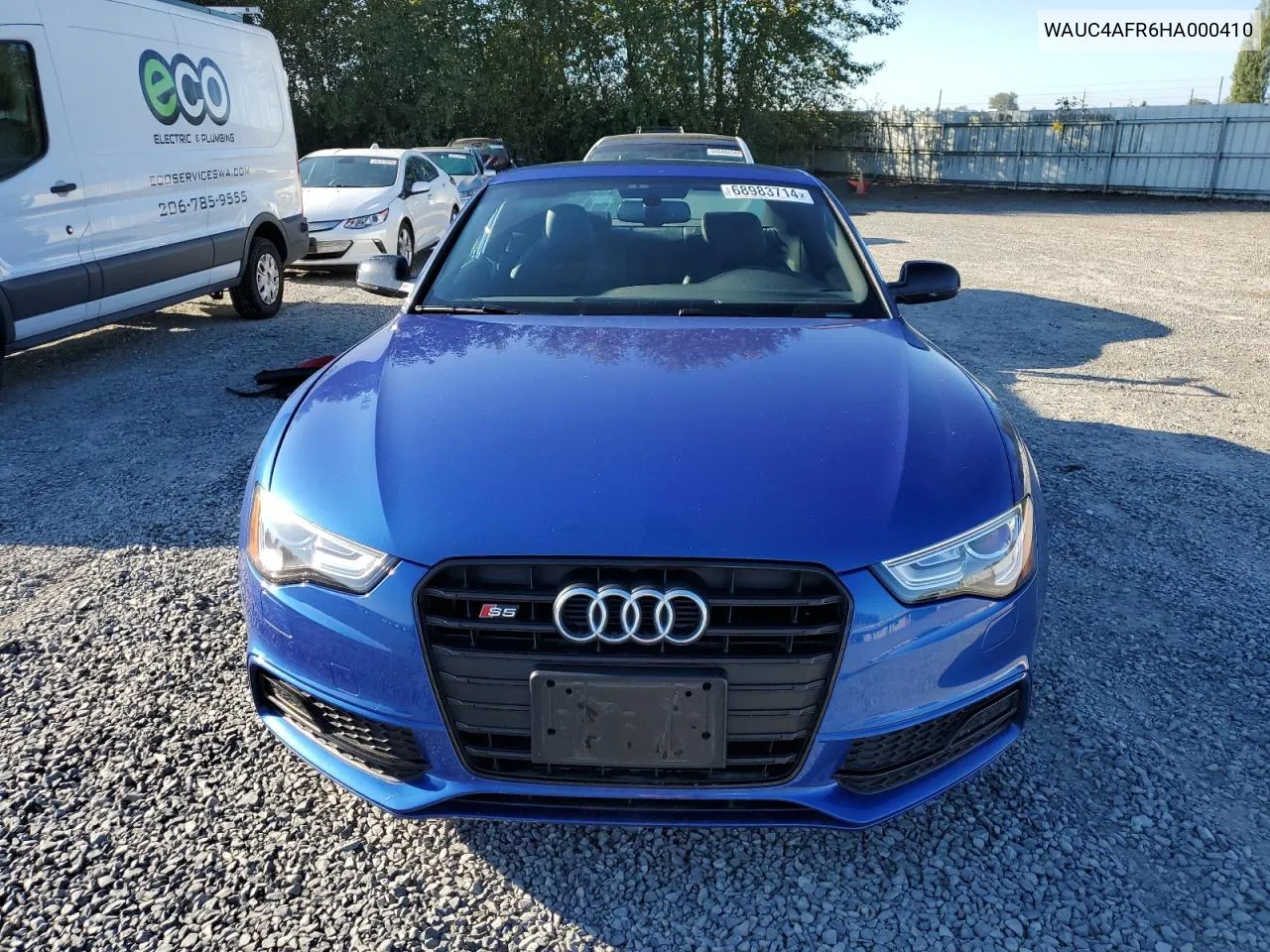 WAUC4AFR6HA000410 2017 Audi S5