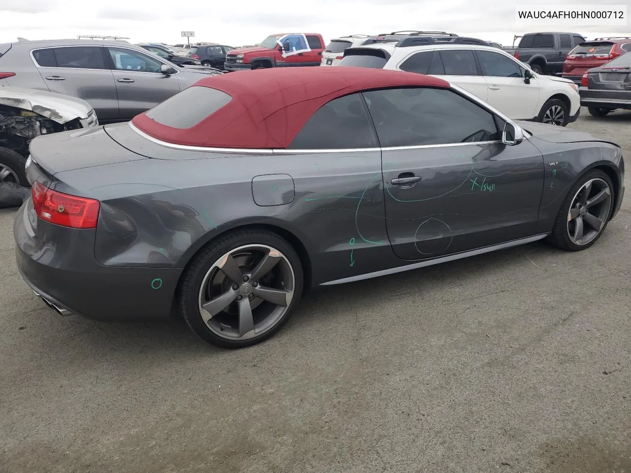 2017 Audi S5 VIN: WAUC4AFH0HN000712 Lot: 70304394