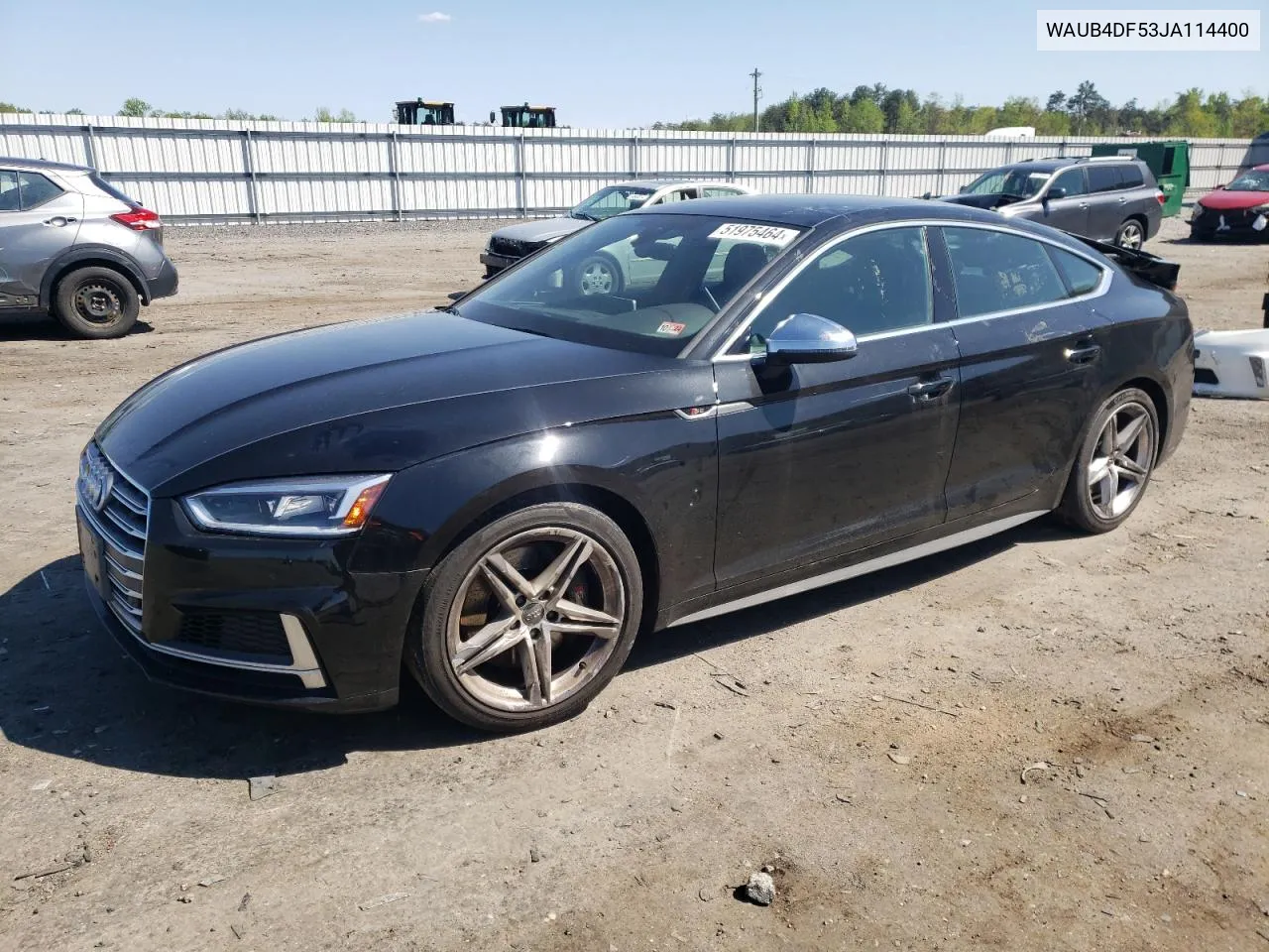 2018 Audi S5 Premium Plus VIN: WAUB4DF53JA114400 Lot: 51975464