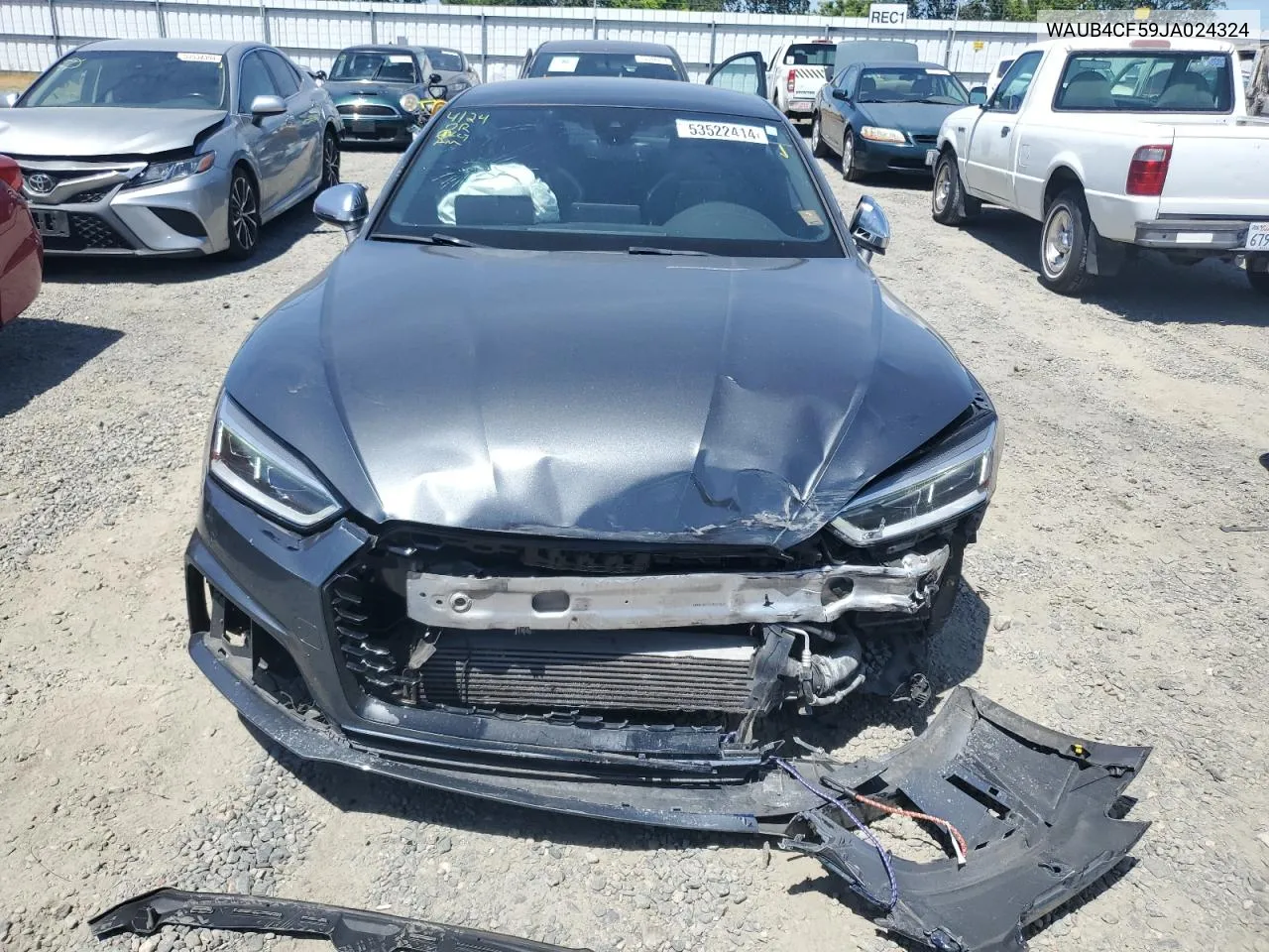 2018 Audi S5 Premium Plus VIN: WAUB4CF59JA024324 Lot: 53522414