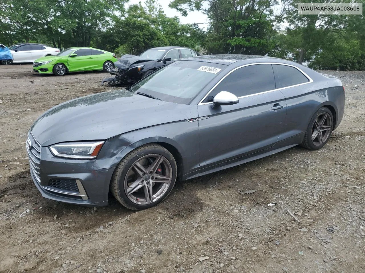 2018 Audi S5 Premium Plus VIN: WAUP4AF53JA003608 Lot: 53916654