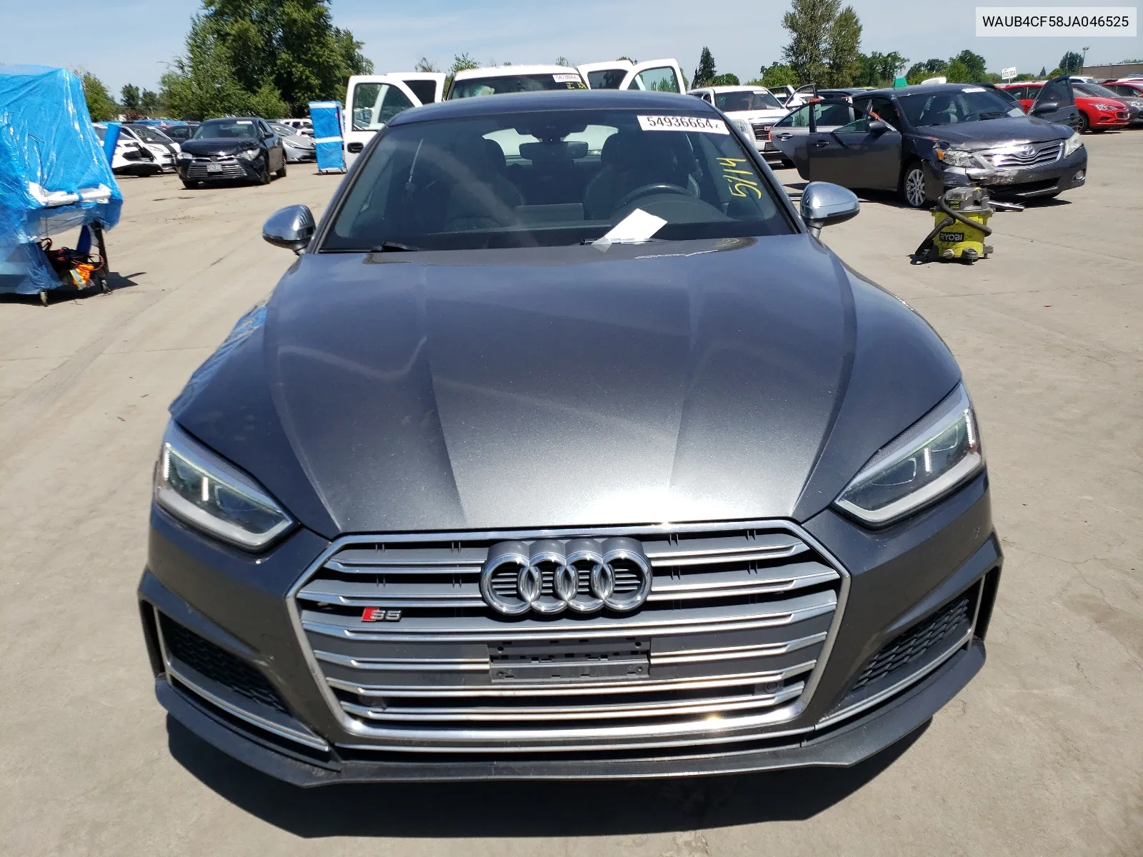 2018 Audi S5 Premium Plus VIN: WAUB4CF58JA046525 Lot: 54936664