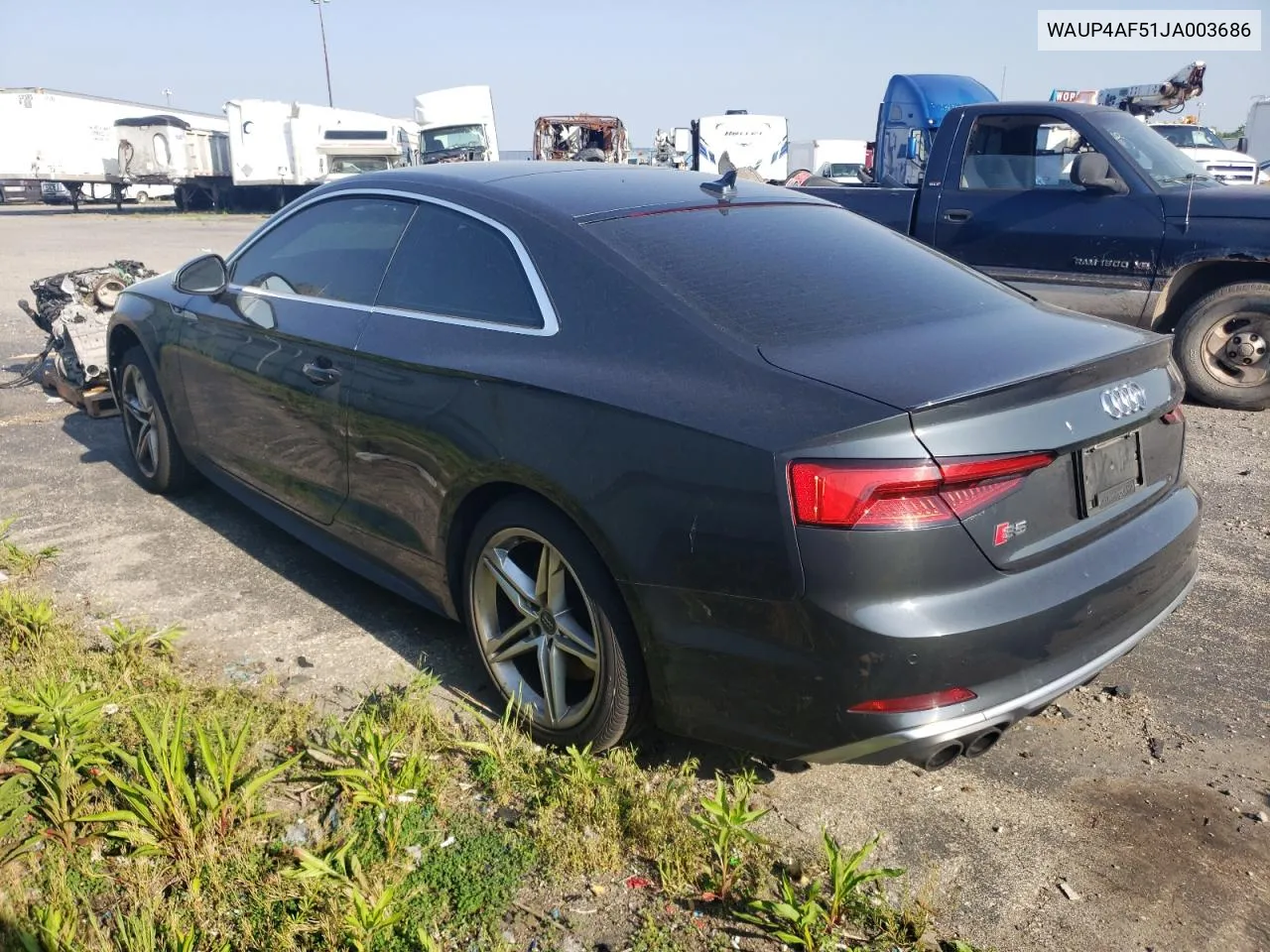 2018 Audi S5 Premium Plus VIN: WAUP4AF51JA003686 Lot: 54999144