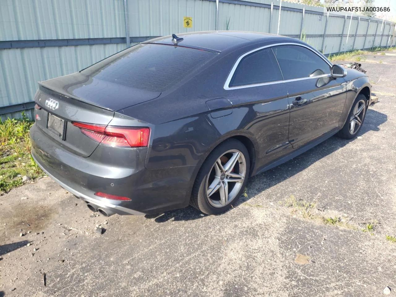 2018 Audi S5 Premium Plus VIN: WAUP4AF51JA003686 Lot: 54999144