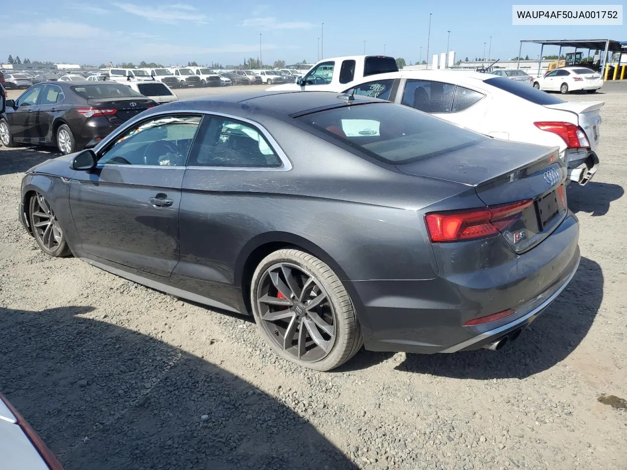 2018 Audi S5 Premium Plus VIN: WAUP4AF50JA001752 Lot: 55718474