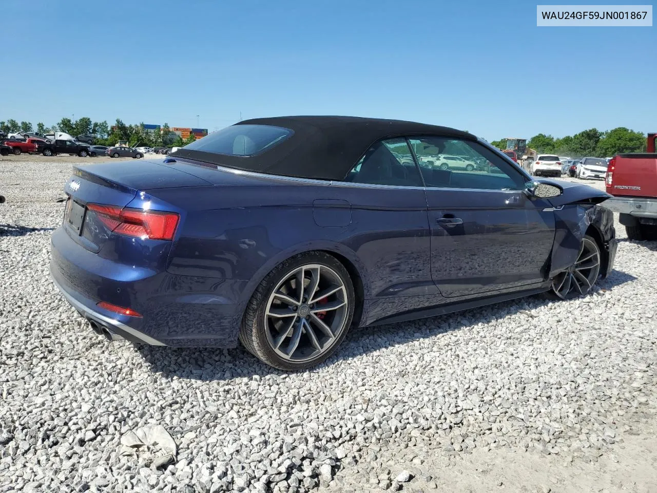 WAU24GF59JN001867 2018 Audi S5 Prestige