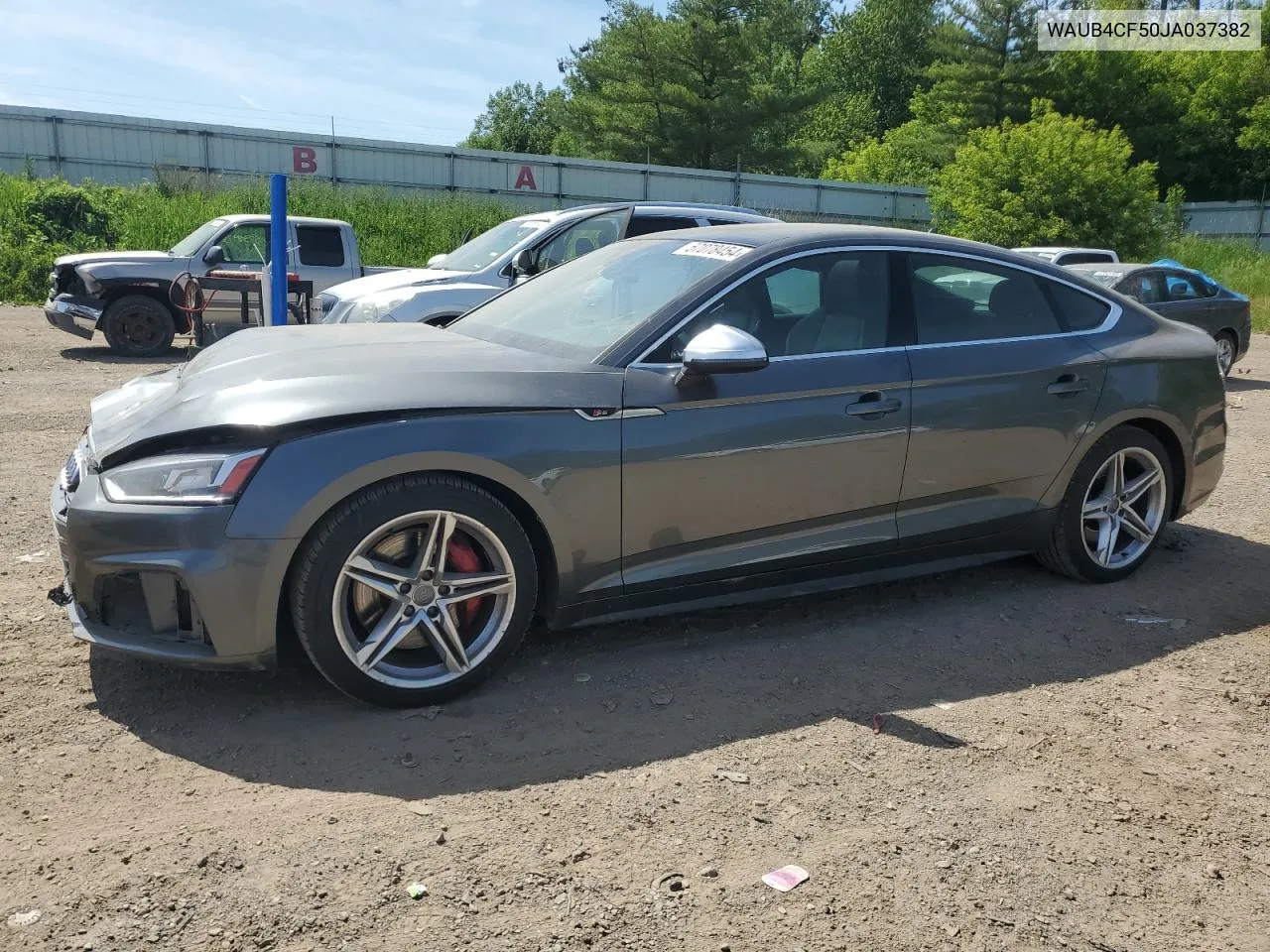 2018 Audi S5 Premium Plus VIN: WAUB4CF50JA037382 Lot: 57078454