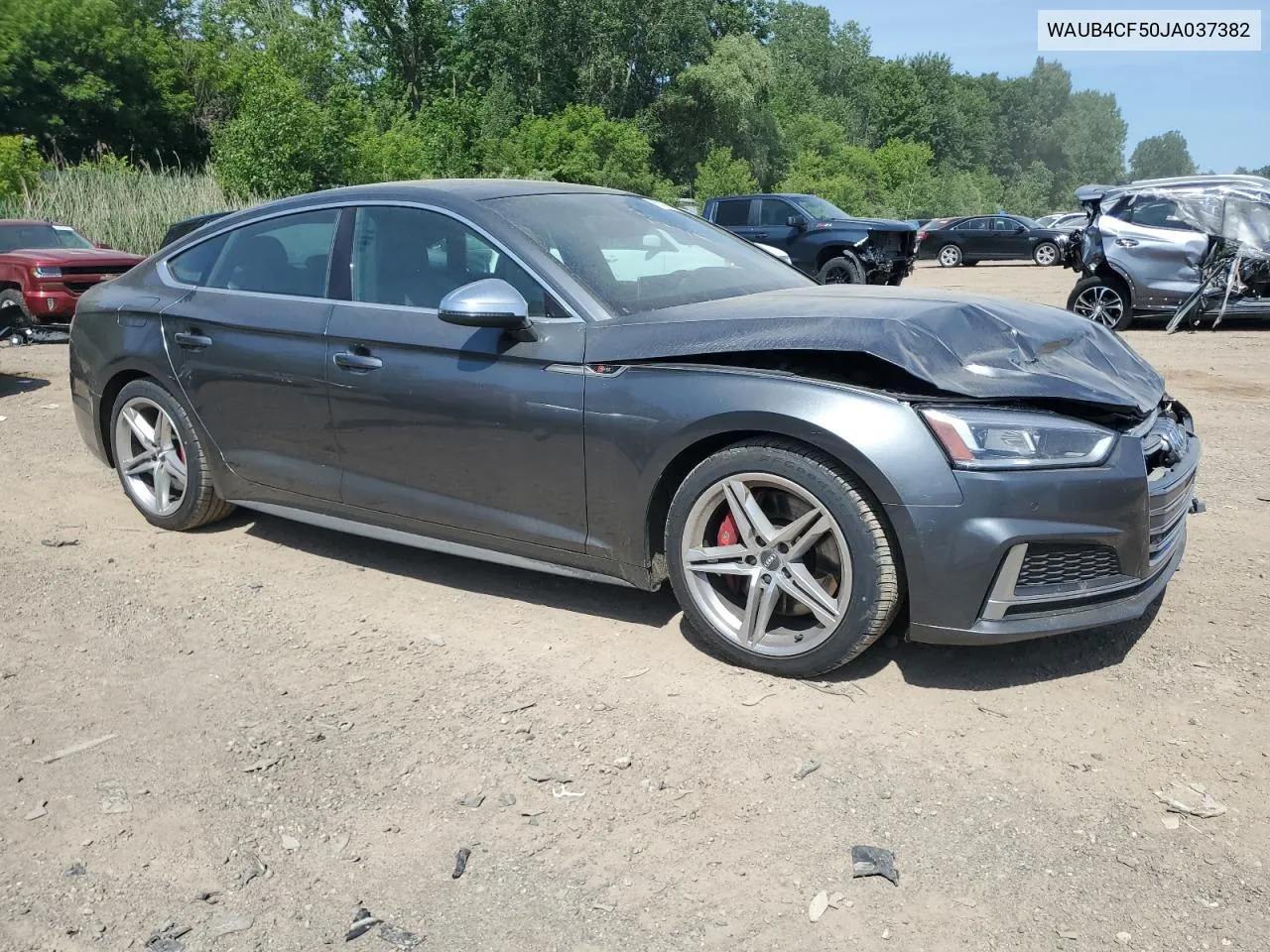 2018 Audi S5 Premium Plus VIN: WAUB4CF50JA037382 Lot: 57078454