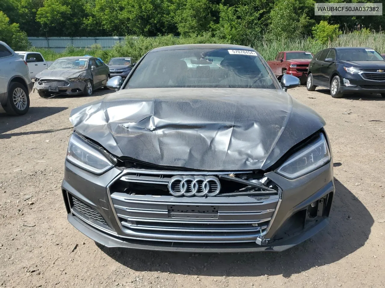 2018 Audi S5 Premium Plus VIN: WAUB4CF50JA037382 Lot: 57078454