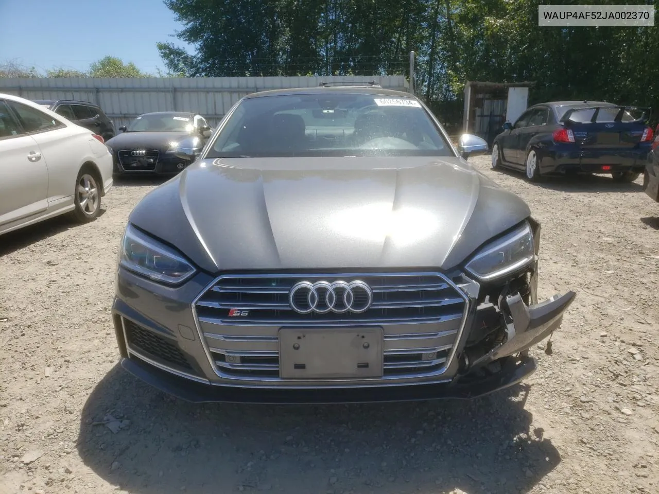 2018 Audi S5 Premium Plus VIN: WAUP4AF52JA002370 Lot: 60256734