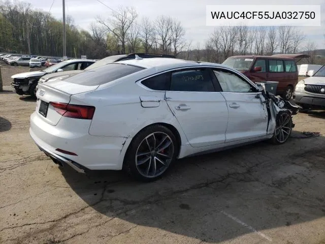 2018 Audi S5 Prestige VIN: WAUC4CF55JA032750 Lot: 61588854