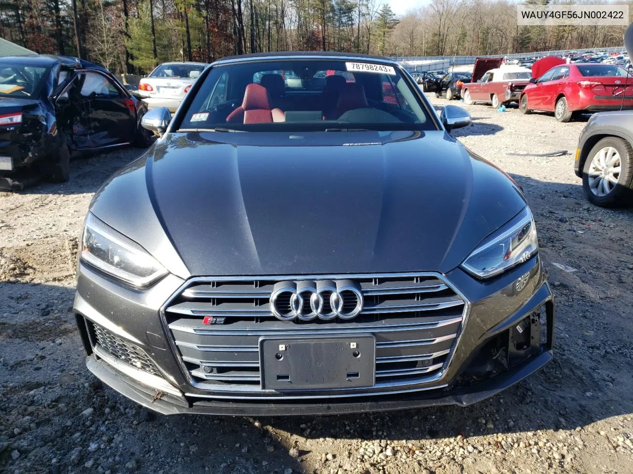 2018 Audi S5 Premium Plus VIN: WAUY4GF56JN002422 Lot: 78798243