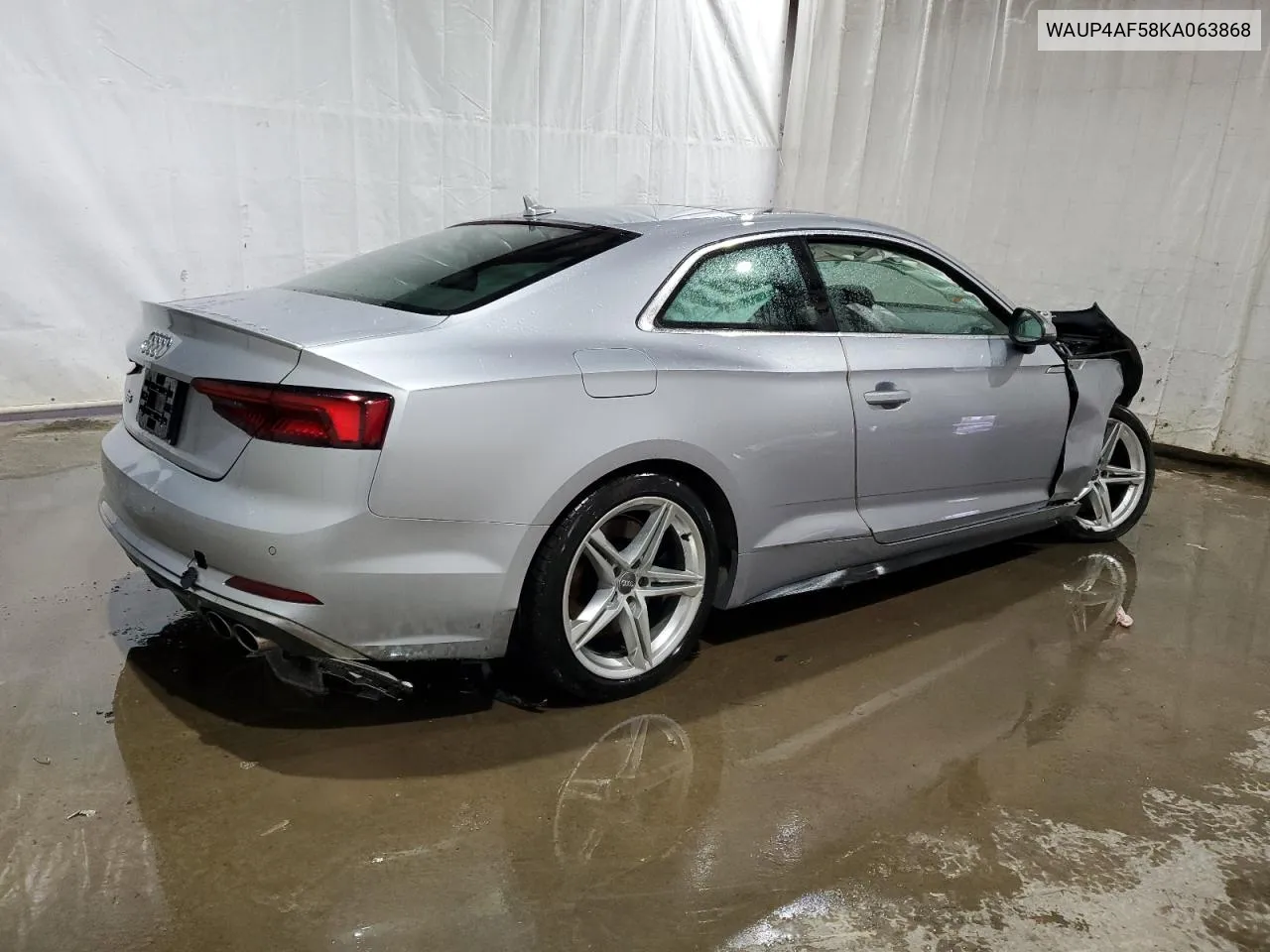 2019 Audi S5 Premium Plus VIN: WAUP4AF58KA063868 Lot: 45402334