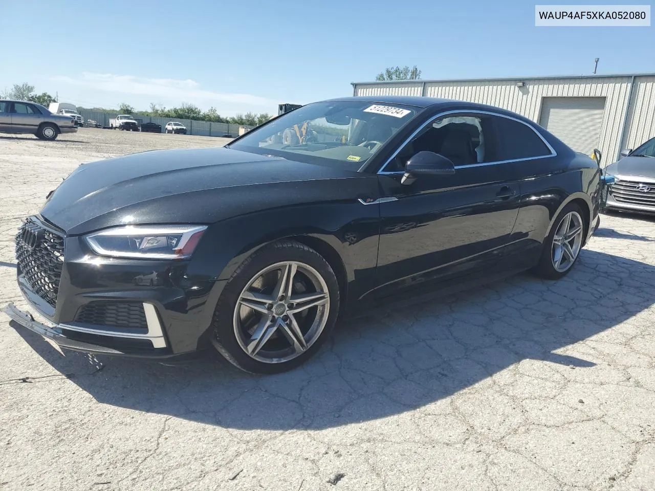 2019 Audi S5 Premium Plus VIN: WAUP4AF5XKA052080 Lot: 51229734