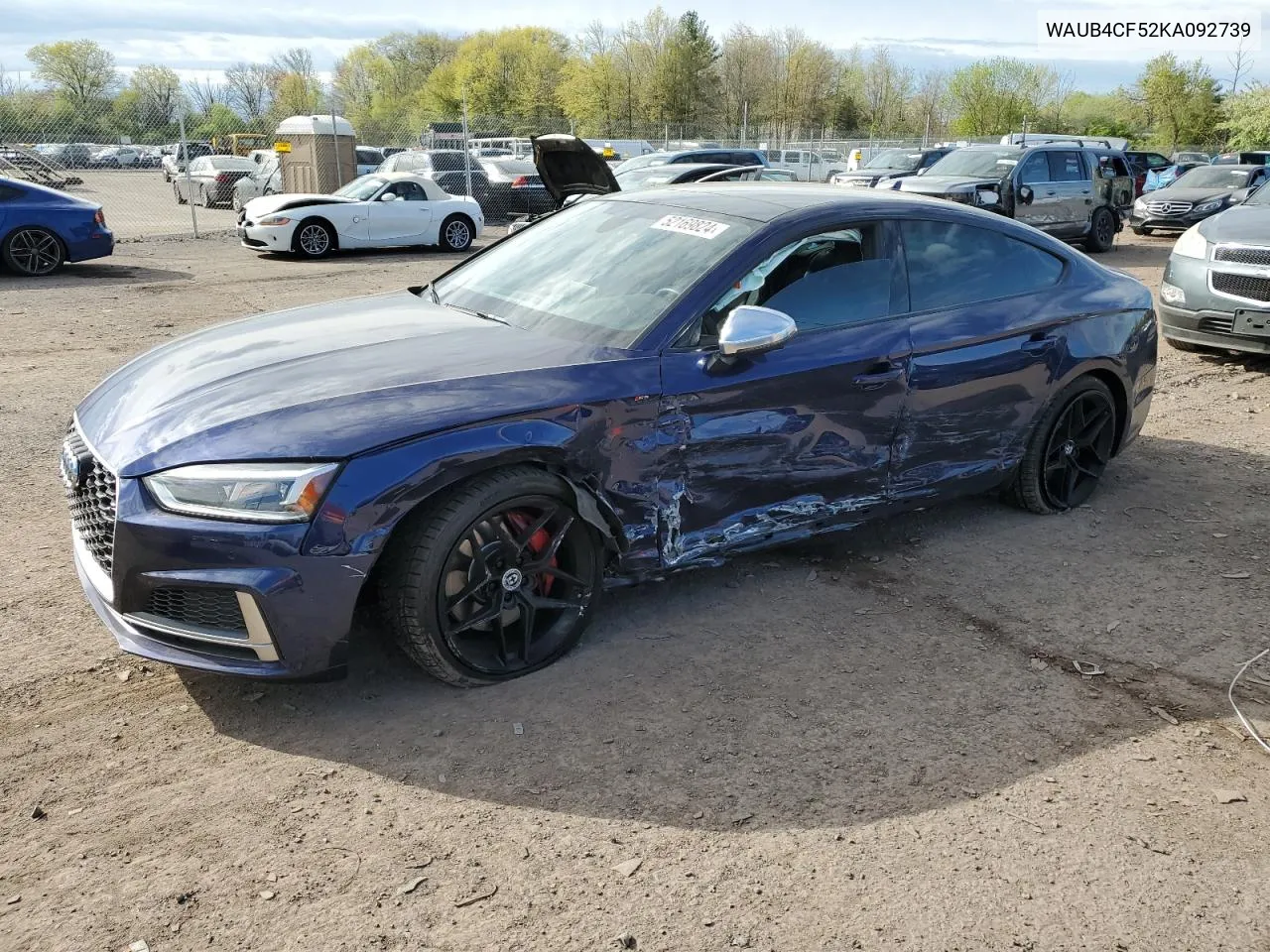 2019 Audi S5 Premium Plus VIN: WAUB4CF52KA092739 Lot: 52169824