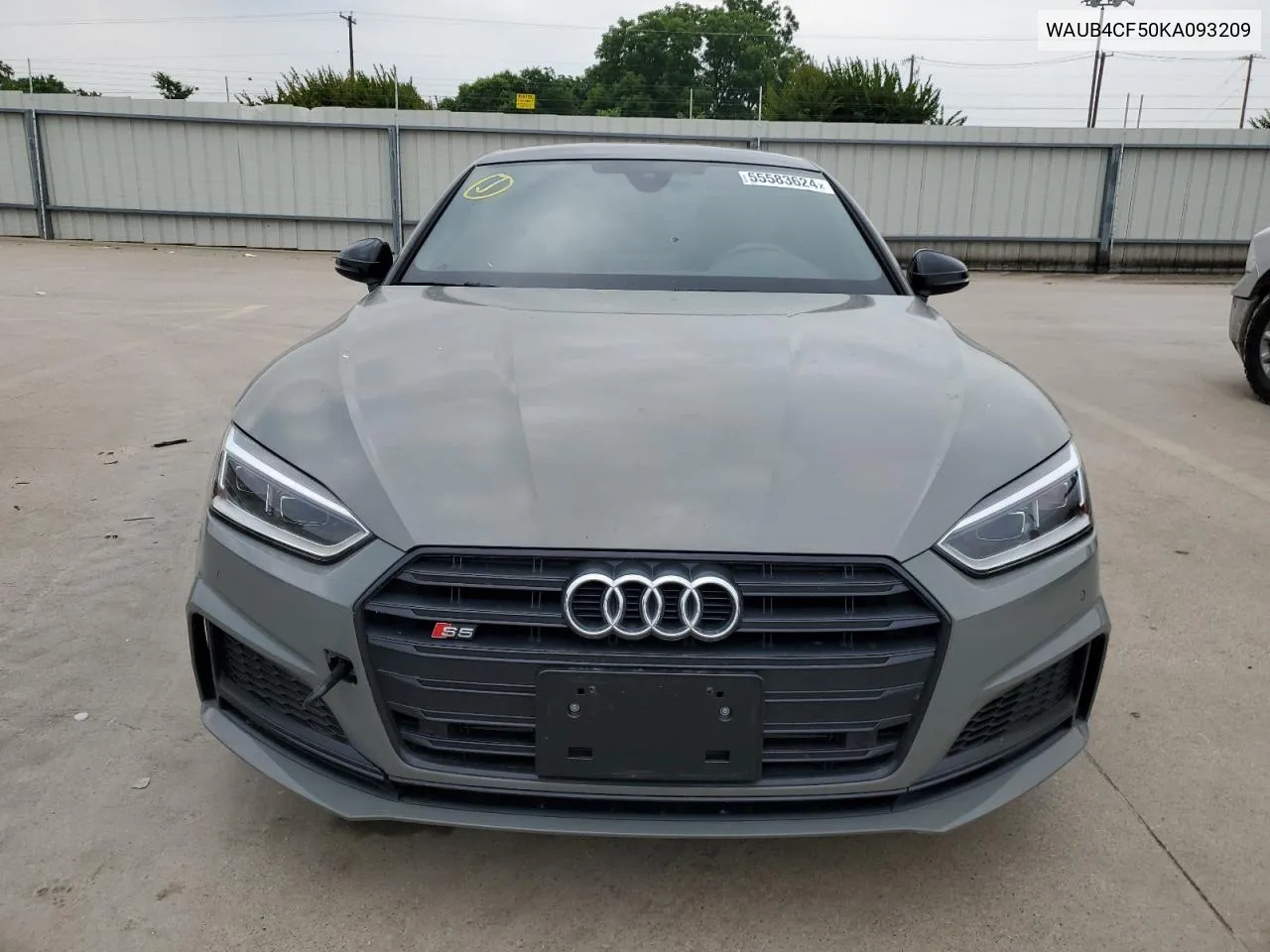 2019 Audi S5 Premium Plus VIN: WAUB4CF50KA093209 Lot: 55583624