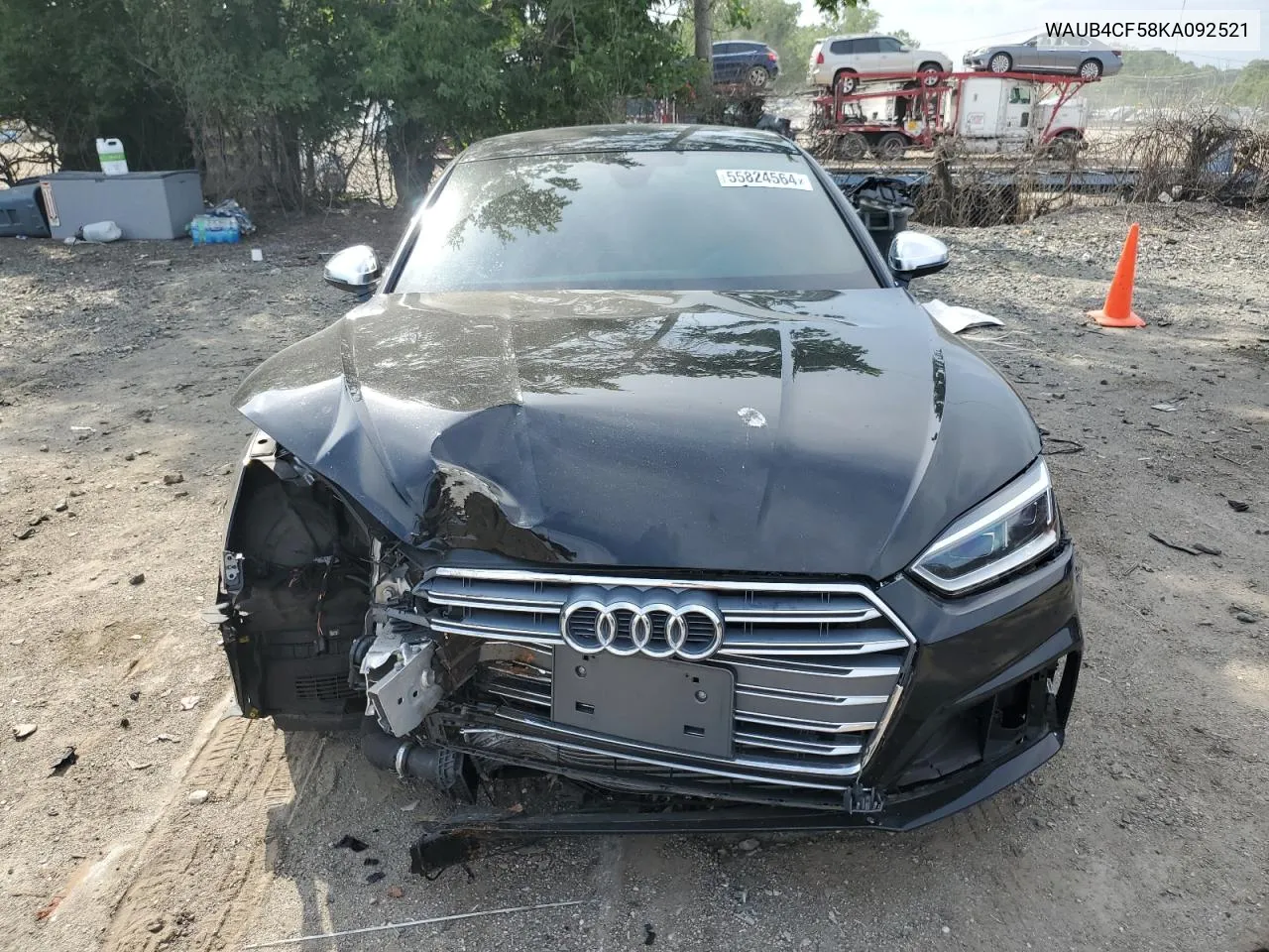 2019 Audi S5 Premium Plus VIN: WAUB4CF58KA092521 Lot: 55824564