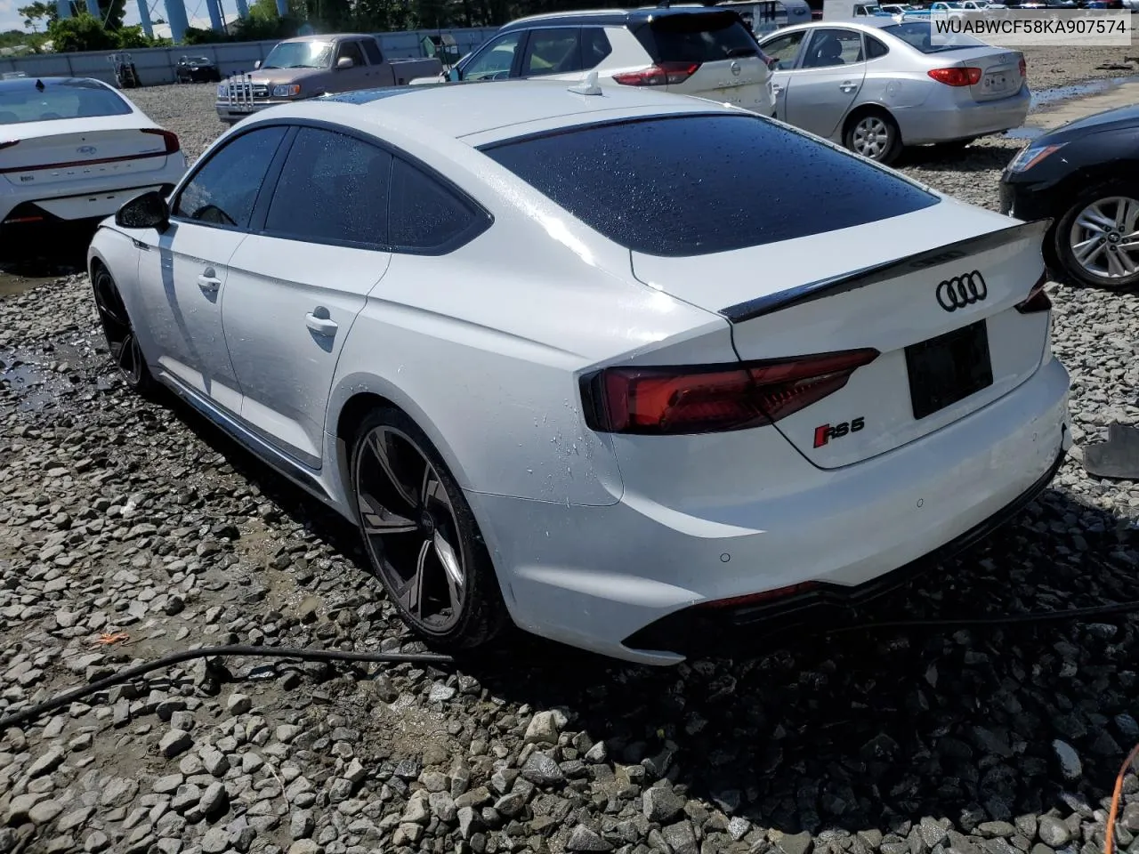 2019 Audi Rs5 VIN: WUABWCF58KA907574 Lot: 57089154