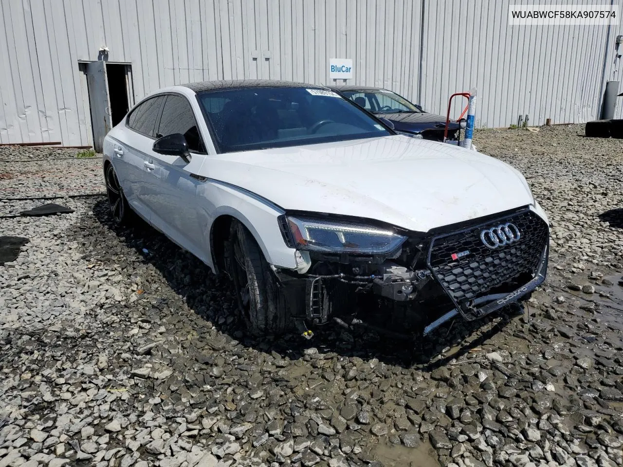 2019 Audi Rs5 VIN: WUABWCF58KA907574 Lot: 57089154