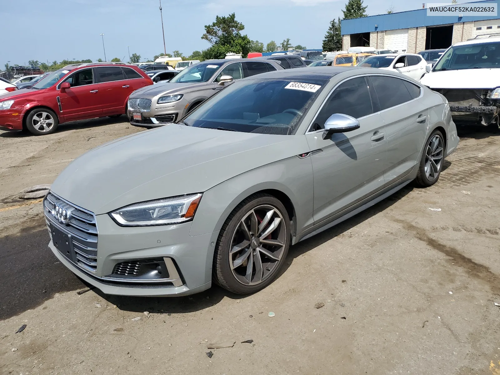 2019 Audi S5 Prestige VIN: WAUC4CF52KA022632 Lot: 68354814