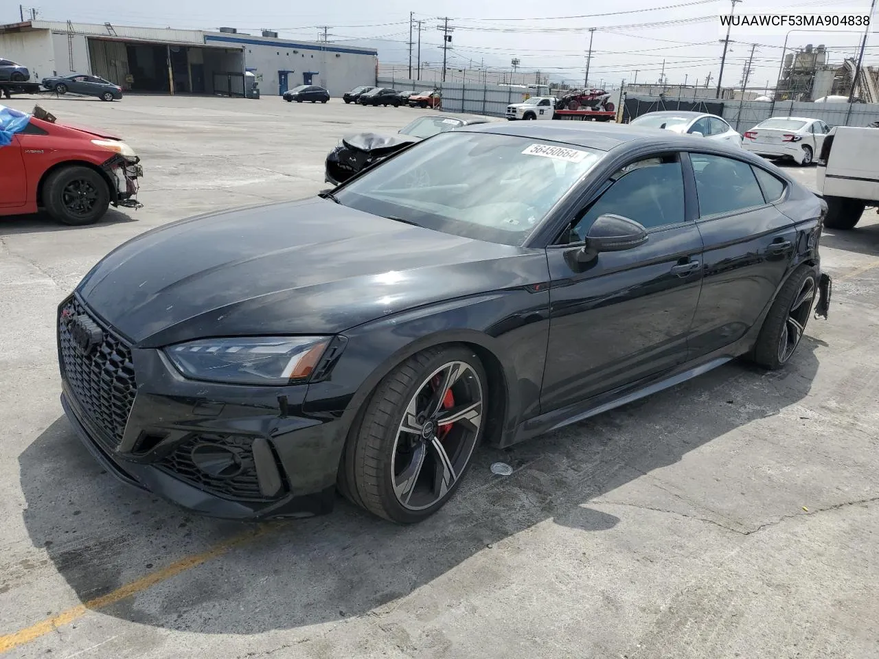 2021 Audi Rs5 VIN: WUAAWCF53MA904838 Lot: 56450664