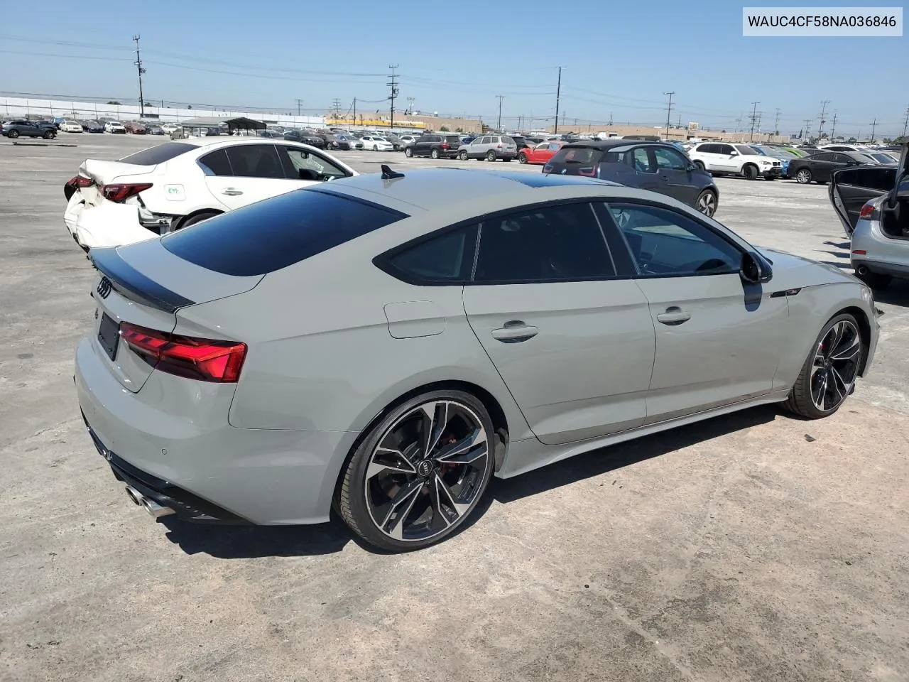 2022 Audi S5 Premium Plus VIN: WAUC4CF58NA036846 Lot: 61341144