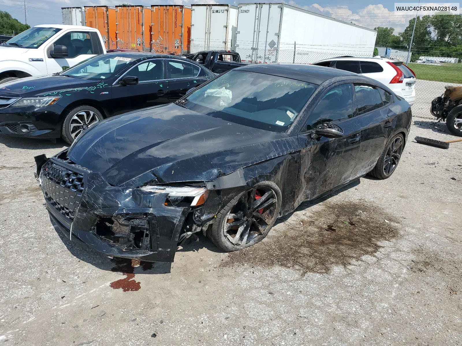 2022 Audi S5 Premium Plus VIN: WAUC4CF5XNA028148 Lot: 62739494