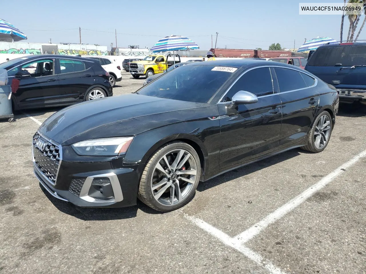 2022 Audi S5 Premium Plus VIN: WAUC4CF51NA026949 Lot: 70686764