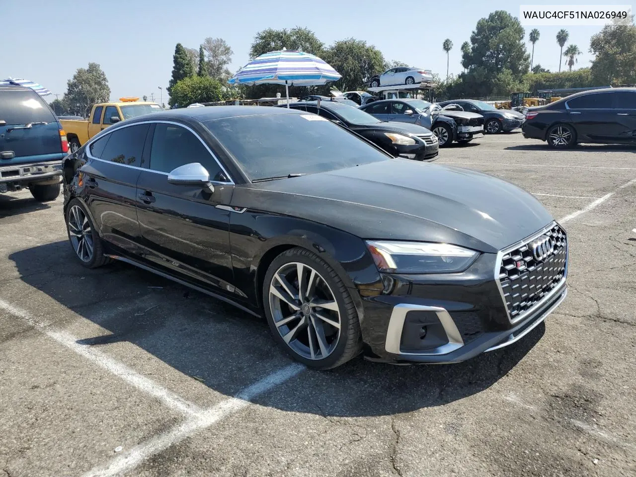 2022 Audi S5 Premium Plus VIN: WAUC4CF51NA026949 Lot: 70686764