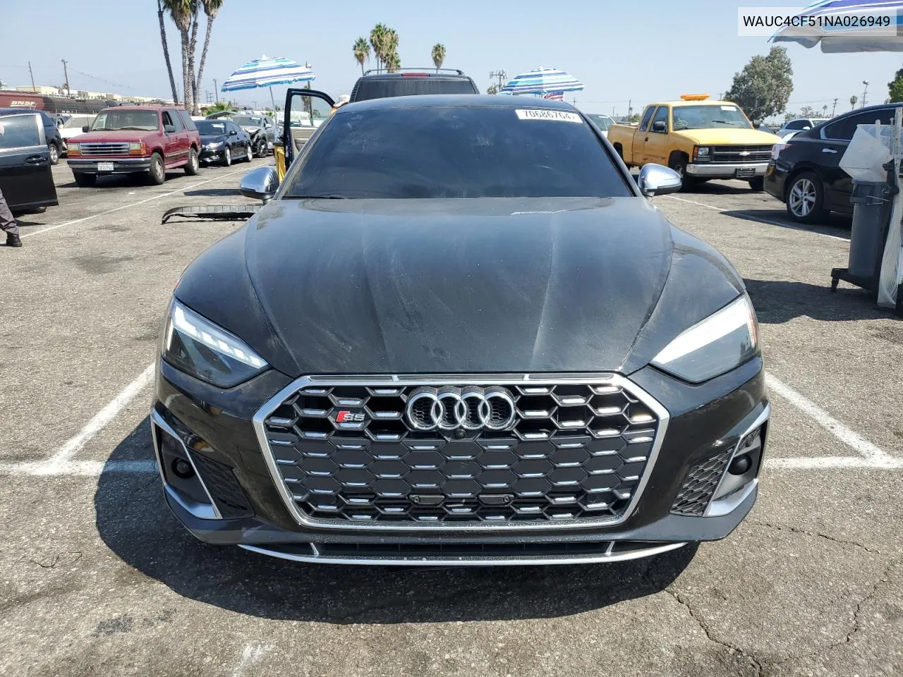 2022 Audi S5 Premium Plus VIN: WAUC4CF51NA026949 Lot: 70686764