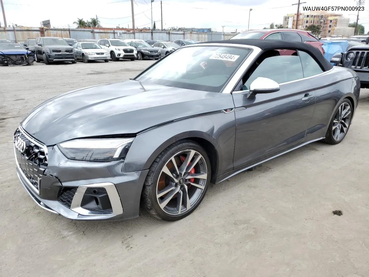 2023 Audi S5 Premium Plus VIN: WAUW4GF57PN000923 Lot: 72548494