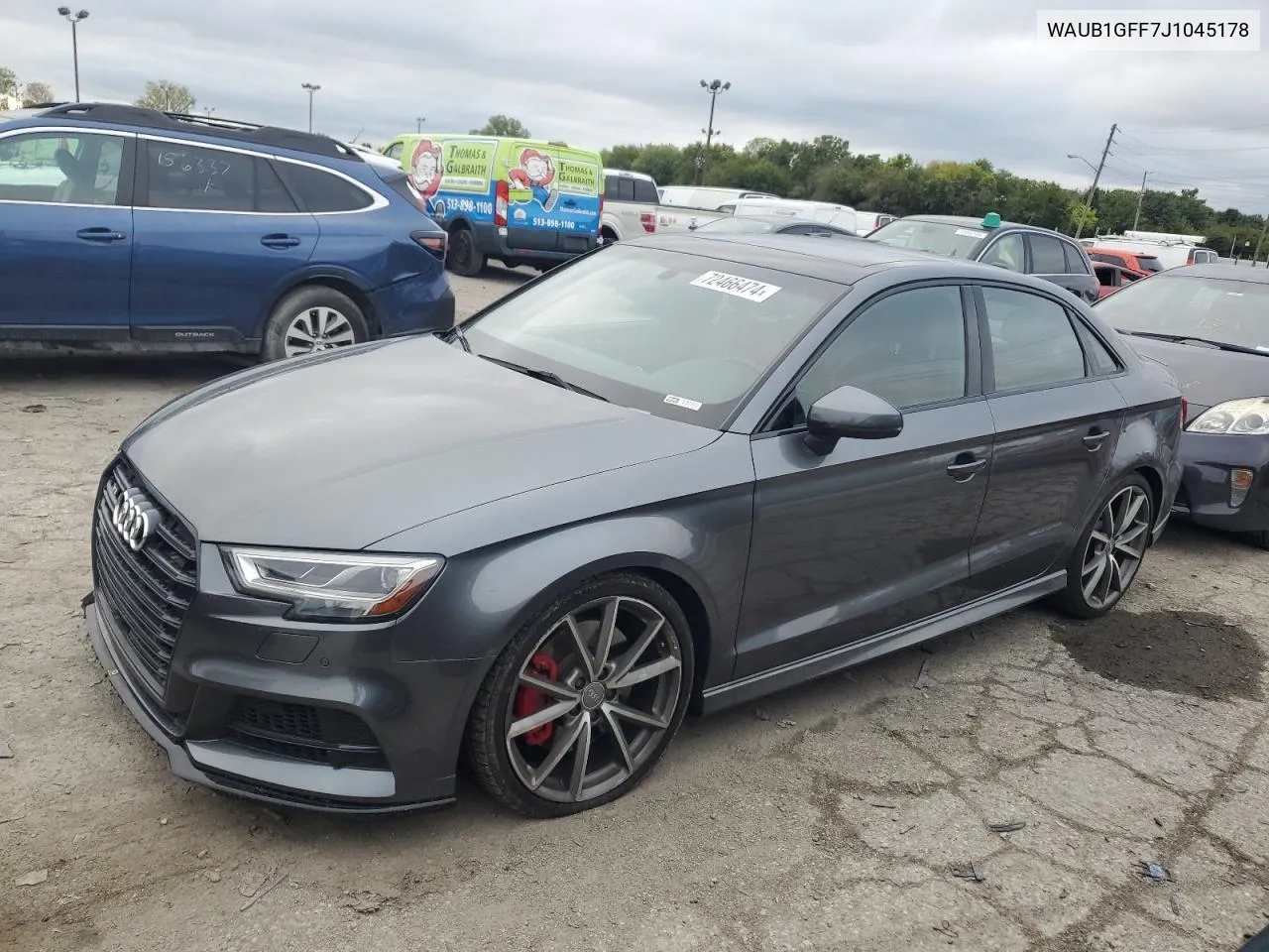 WAUB1GFF7J1045178 2018 Audi S3 Premium Plus