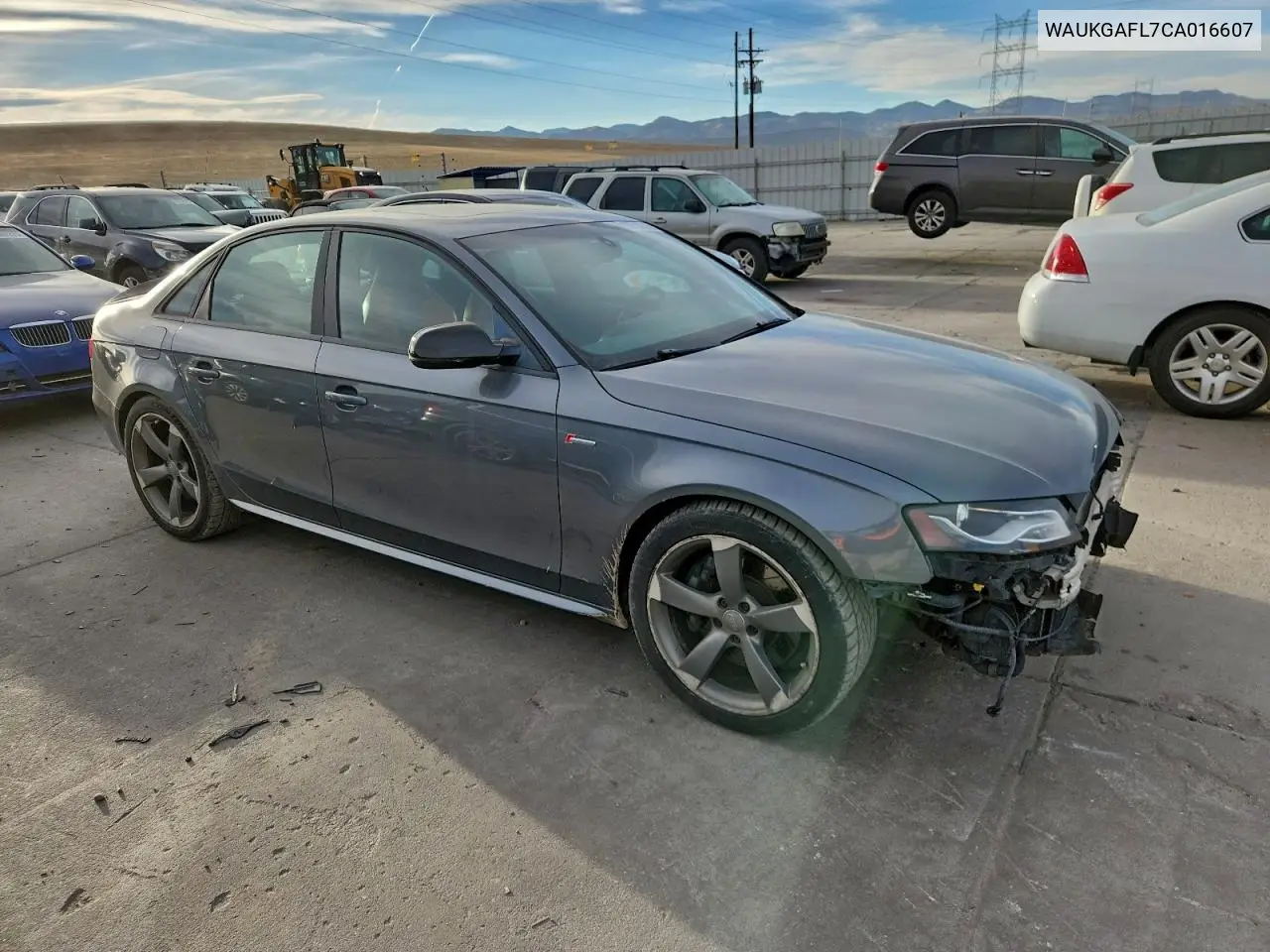 WAUKGAFL7CA016607 2012 Audi S4 Prestige