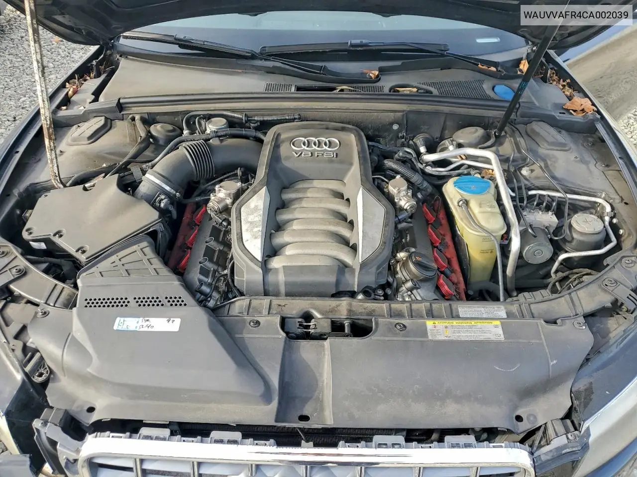 WAUVVAFR4CA002039 2012 Audi S5 Prestige