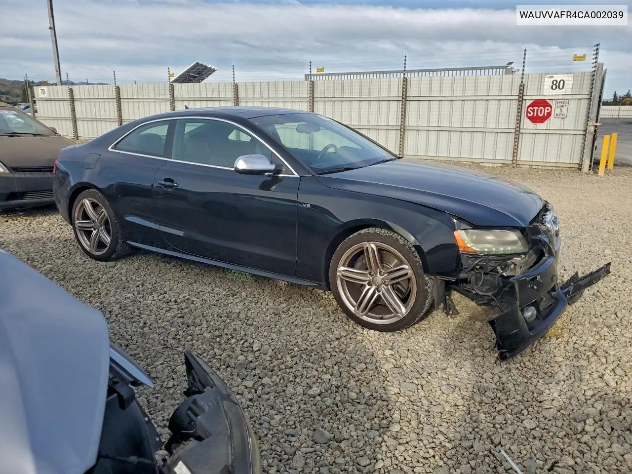 WAUVVAFR4CA002039 2012 Audi S5 Prestige