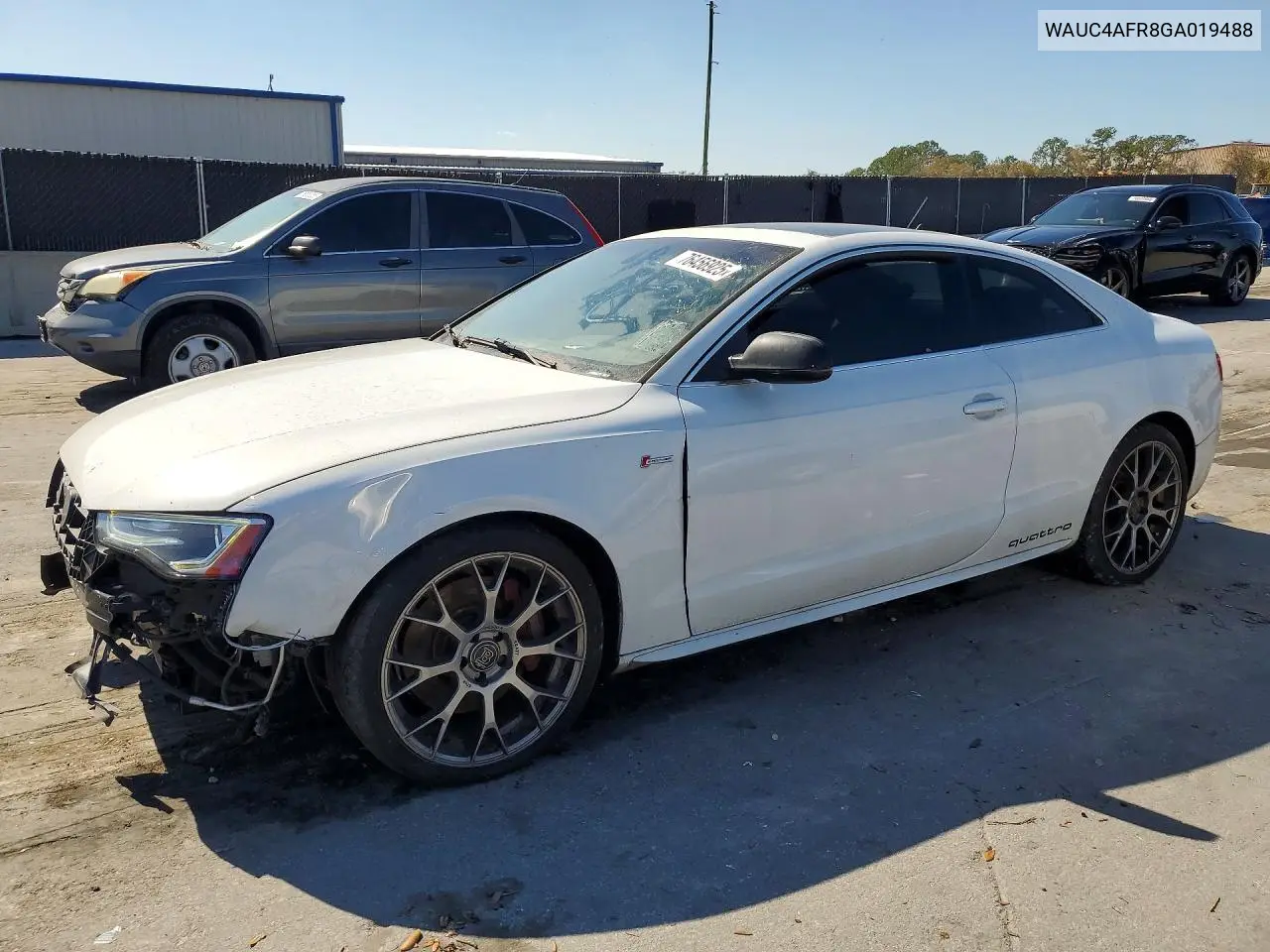 2016 Audi S5 Premium Plus VIN: WAUC4AFR8GA019488 Lot: 76456925