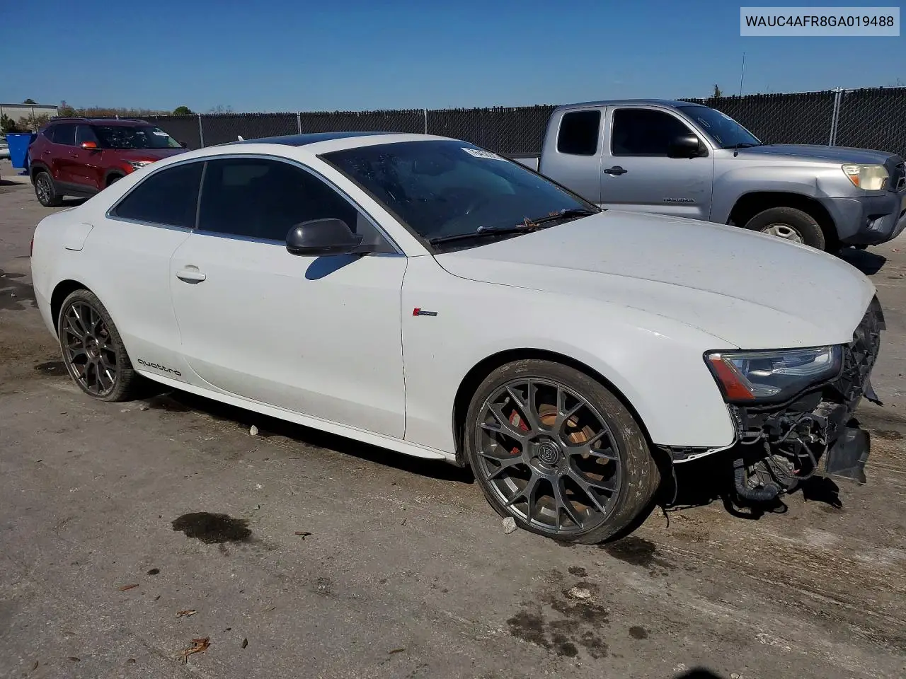 2016 Audi S5 Premium Plus VIN: WAUC4AFR8GA019488 Lot: 76456925