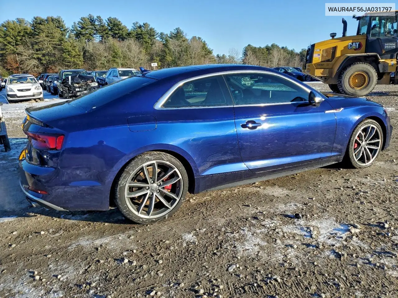 WAUR4AF56JA031797 2018 Audi S5 Prestige