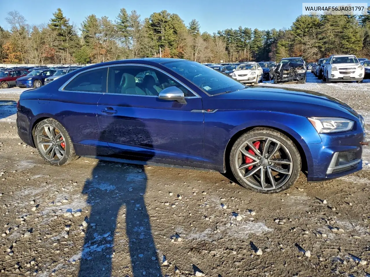 WAUR4AF56JA031797 2018 Audi S5 Prestige