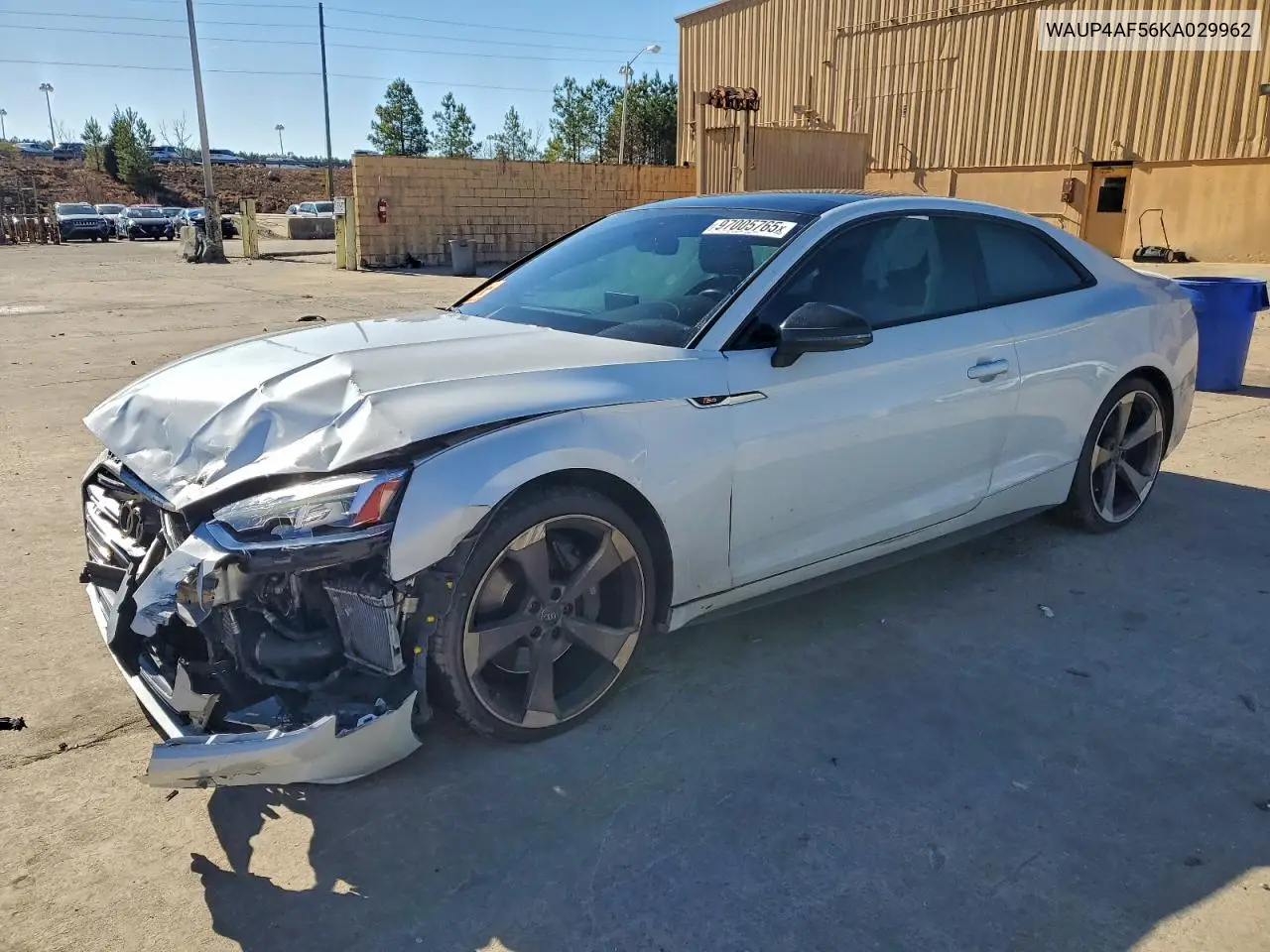 WAUP4AF56KA029962 2019 Audi S5 Premium Plus