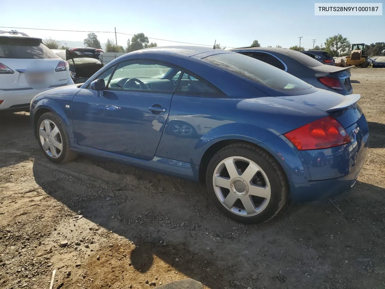 2000 Audi Tt VIN: TRUTS28N9Y1000187 Lot: 65836714