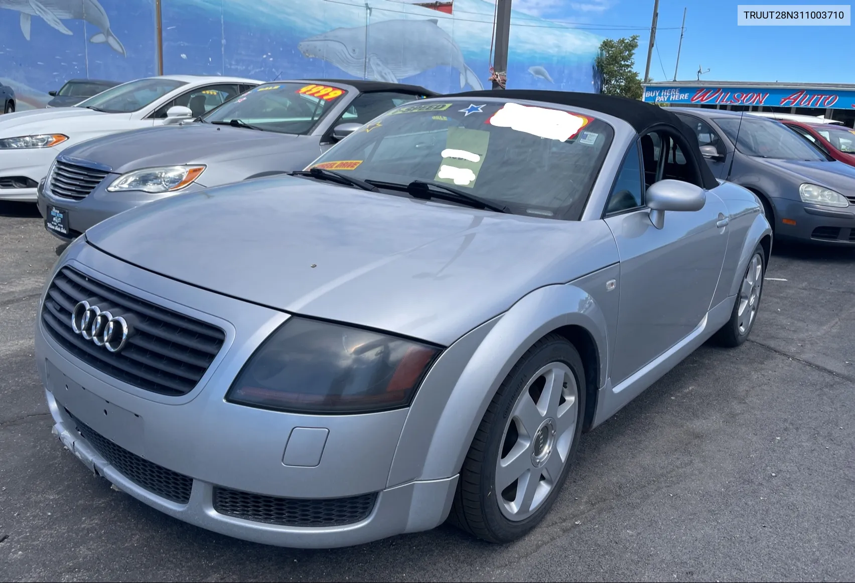 2001 Audi Tt Quattro VIN: TRUUT28N311003710 Lot: 68568384