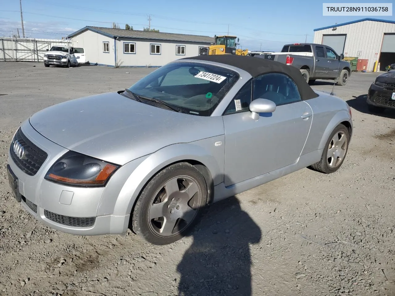 TRUUT28N911036758 2001 Audi Tt Quattro