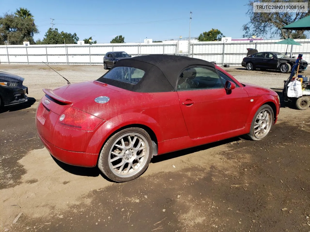 2001 Audi Tt VIN: TRUTC28N011008164 Lot: 77188464