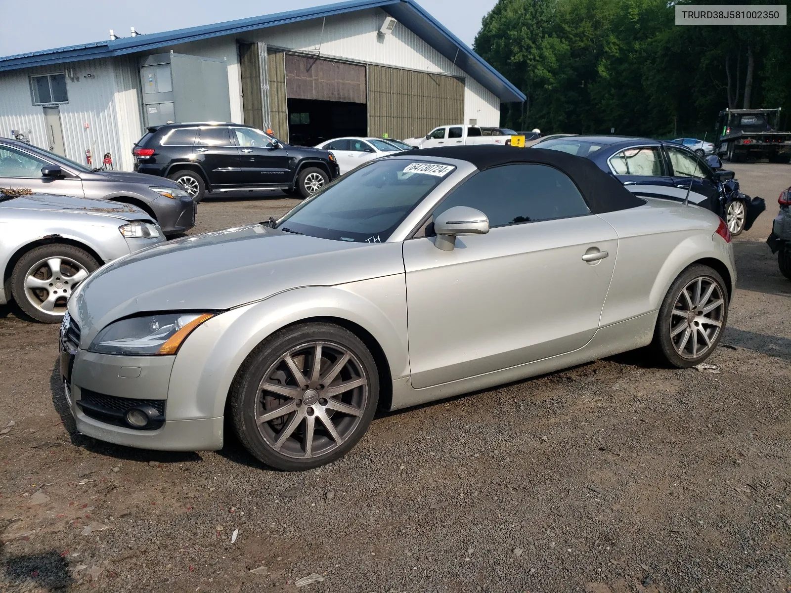 2008 Audi Tt 3.2 Quattro VIN: TRURD38J581002350 Lot: 64730724