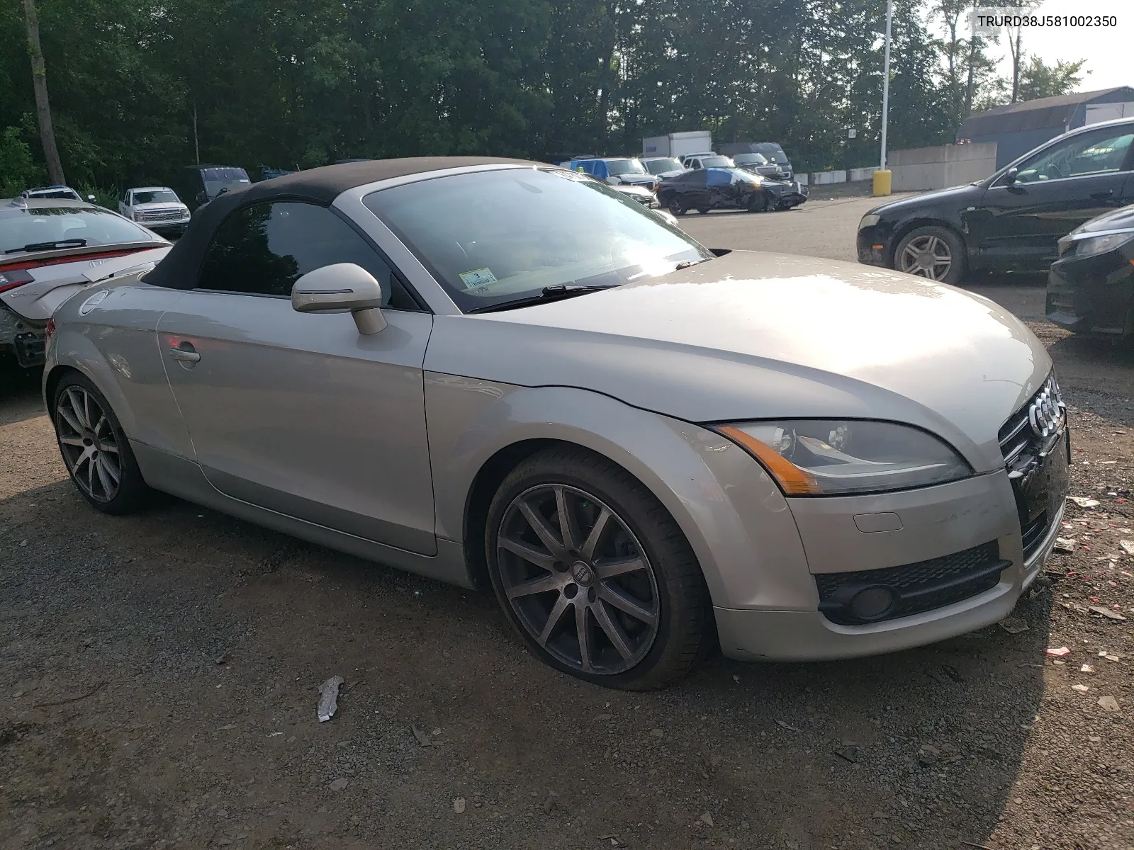 2008 Audi Tt 3.2 Quattro VIN: TRURD38J581002350 Lot: 64730724